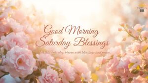Good Morning Saturday Blessings