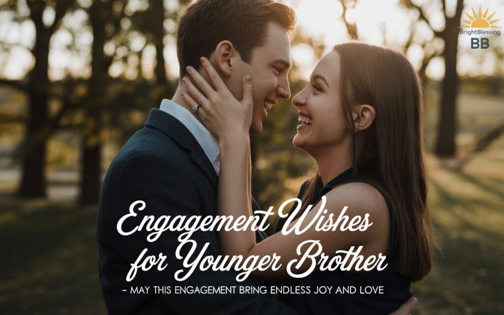 Engagement Wishes for Younger Brother