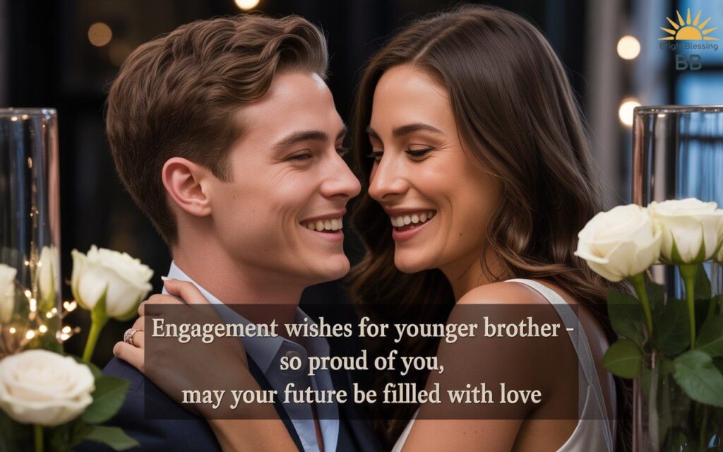 Engagement Wishes for Younger Brother