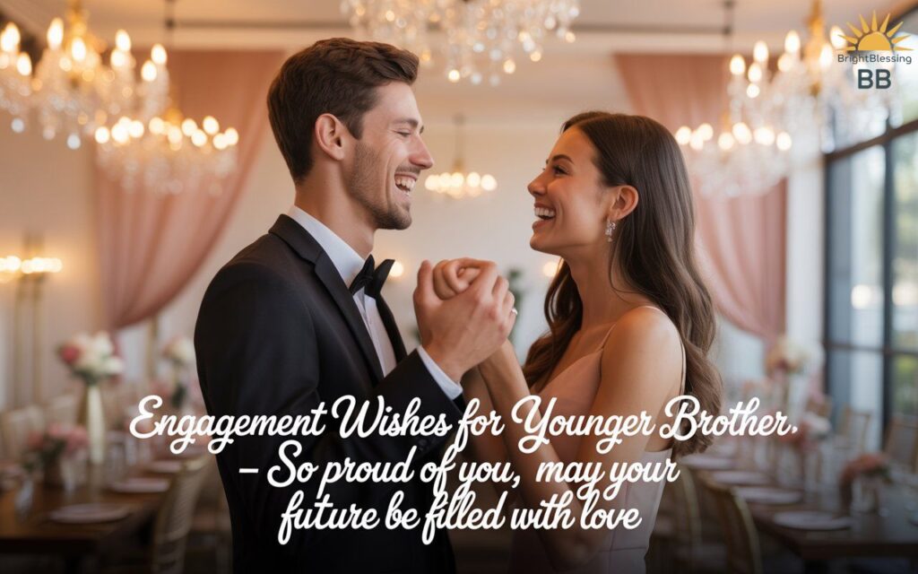 Engagement Wishes for Younger Brother