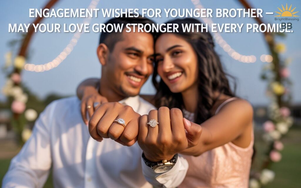 Engagement Wishes for Younger Brother