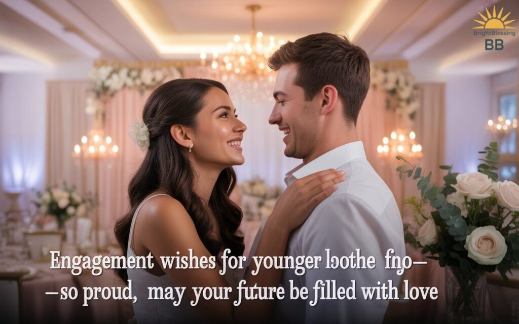 Engagement Wishes for Younger Brother