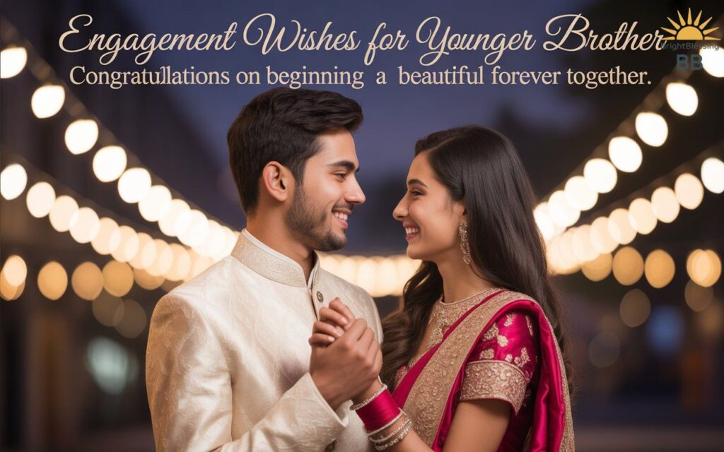 Engagement Wishes for Younger Brother