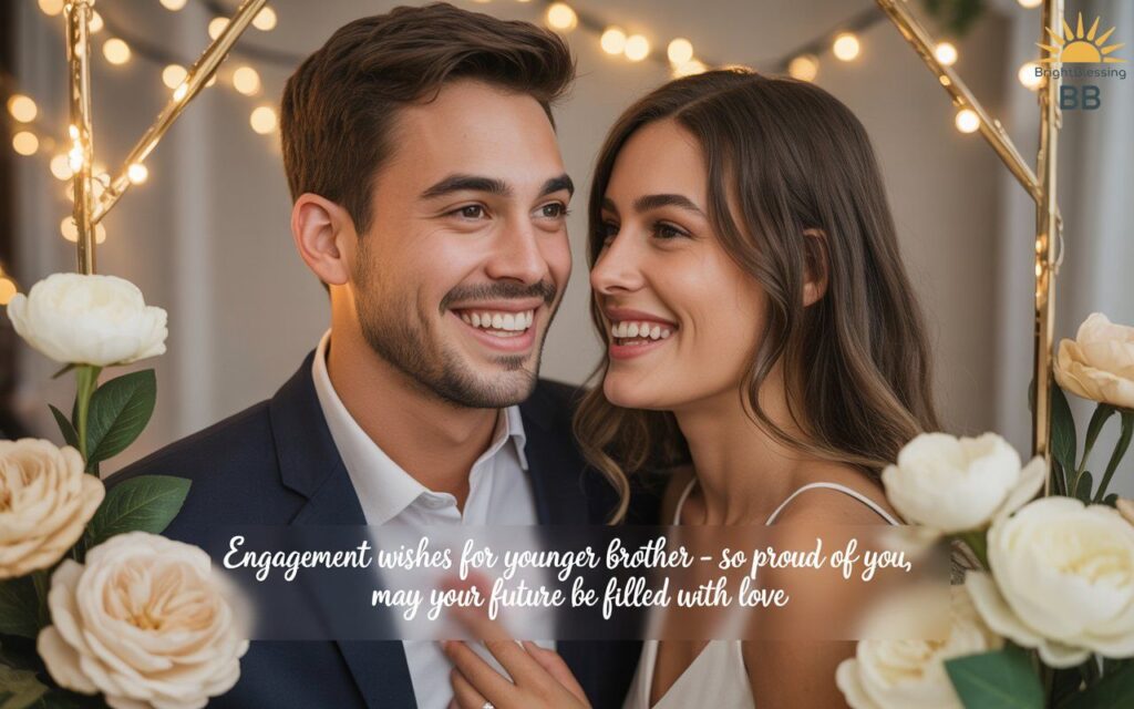 Engagement Wishes for Younger Brother