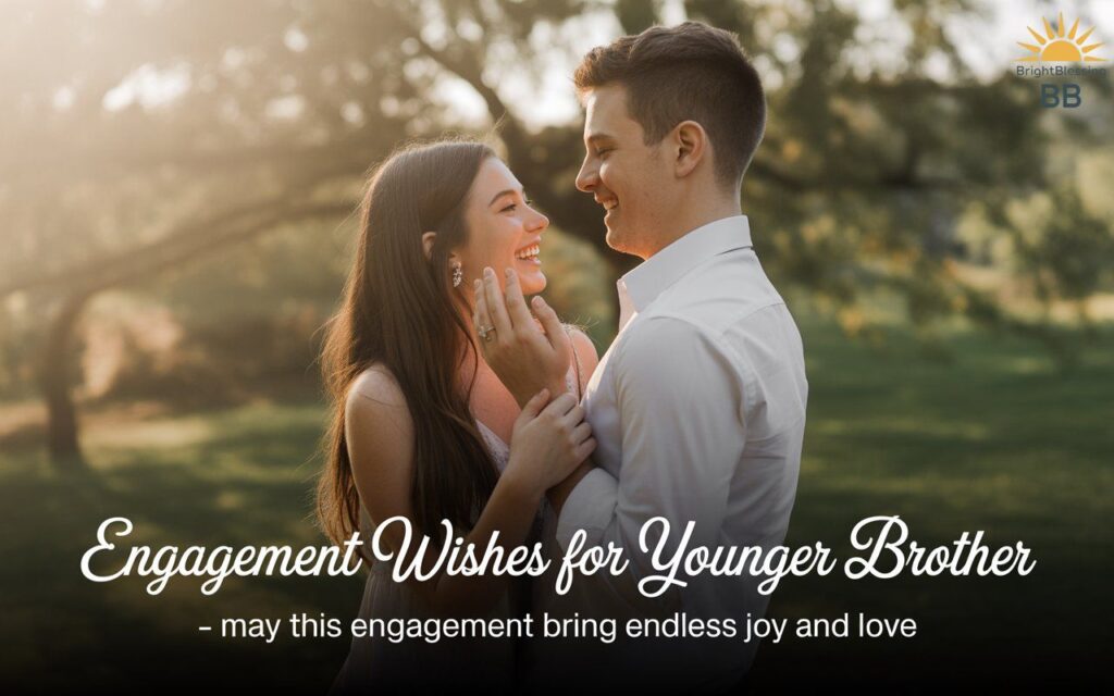 Engagement Wishes for Younger Brother