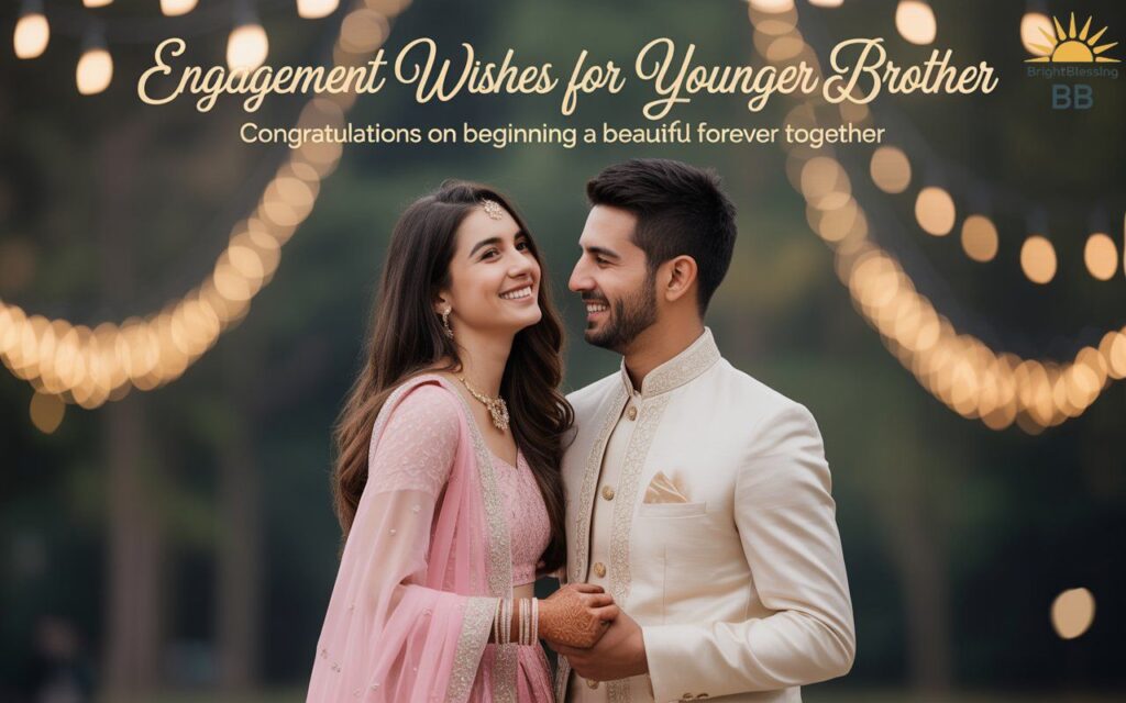Engagement Wishes for Younger Brother