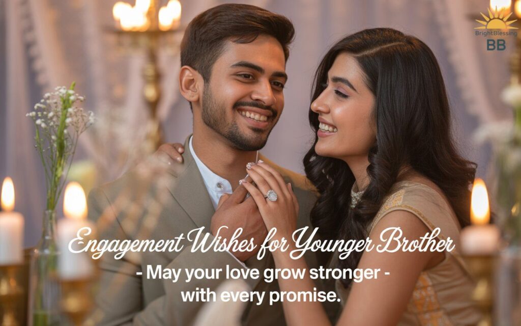 Engagement Wishes for Younger Brother