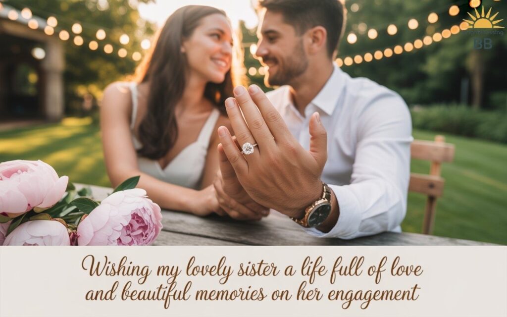 Engagement Wishes for Younger Sister