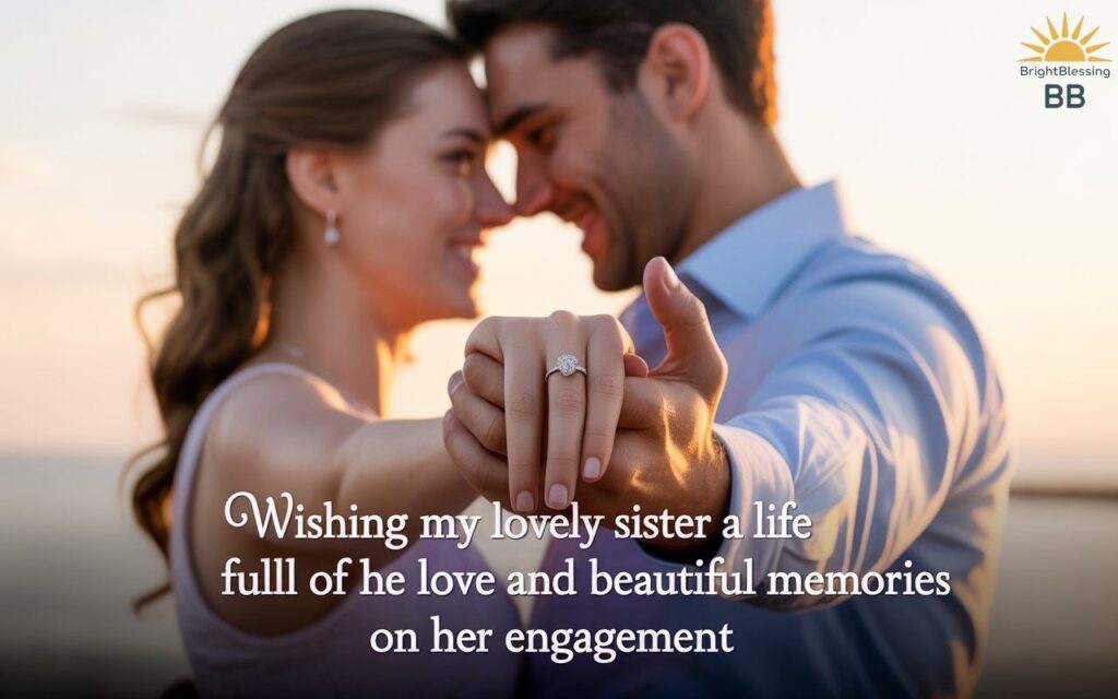 Engagement Wishes for Younger Sister