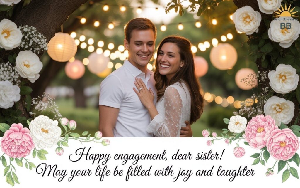 Engagement Wishes for Younger Sister