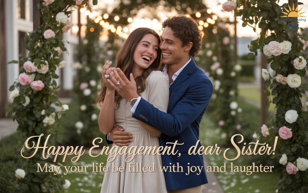Engagement Wishes for Younger Sister