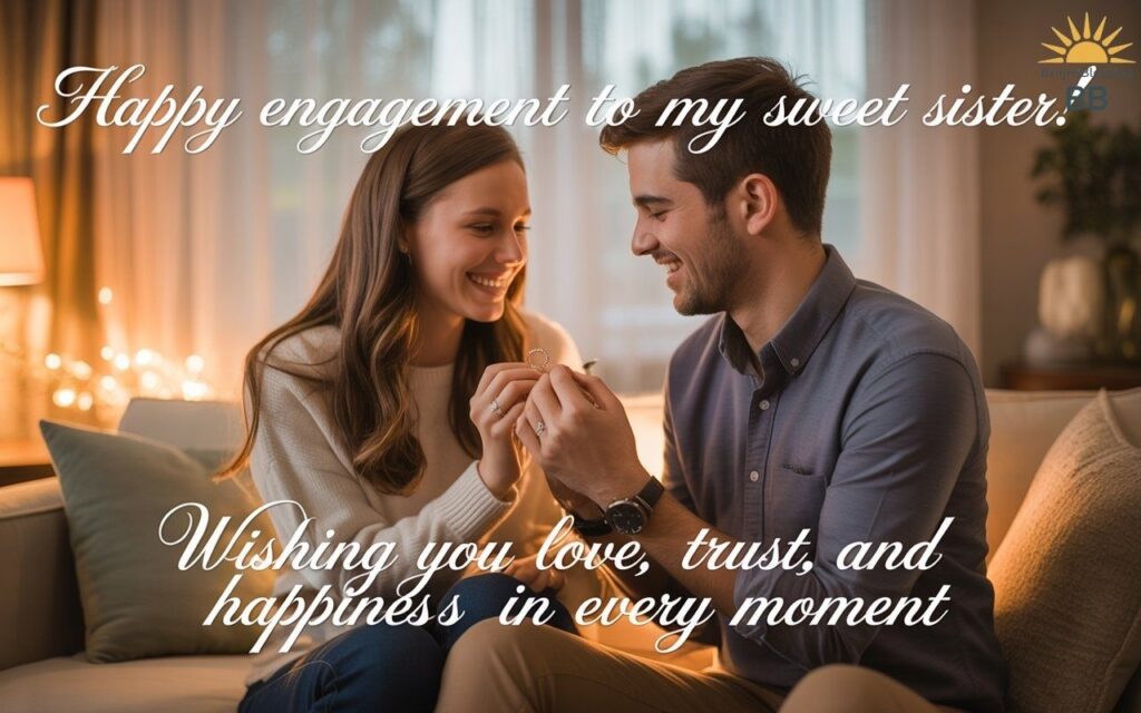 Engagement Wishes for Younger Sister