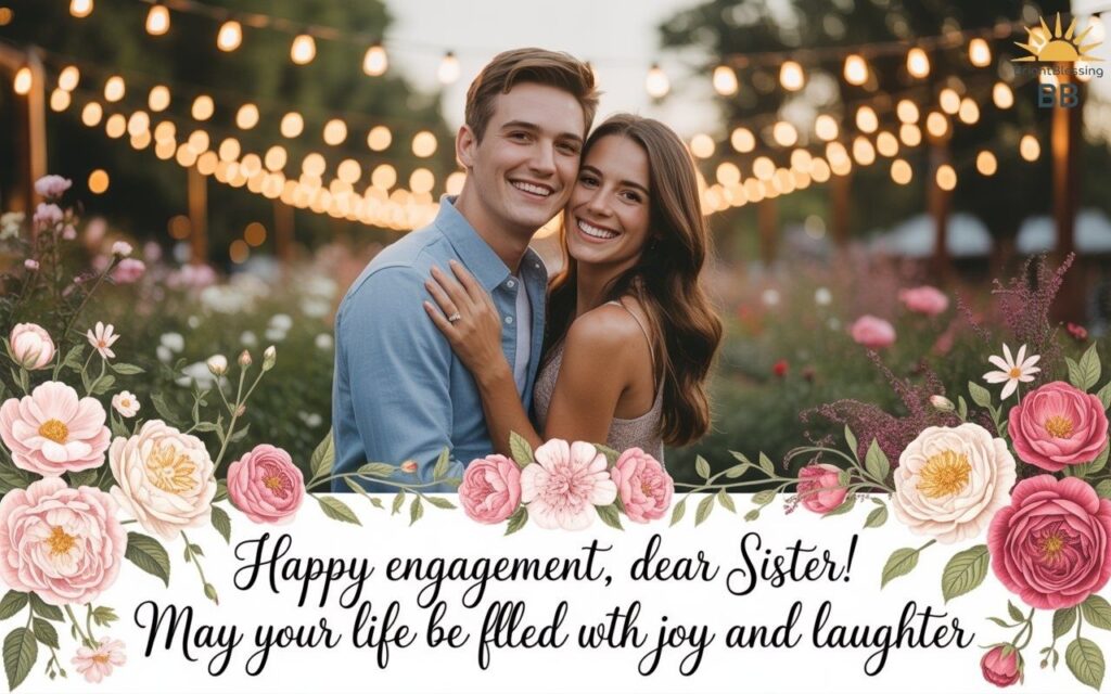 Engagement Wishes for Younger Sister