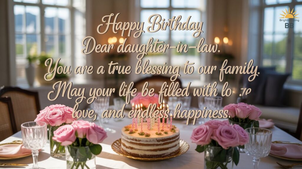Birthday Wishes for your Daughter-in-Law