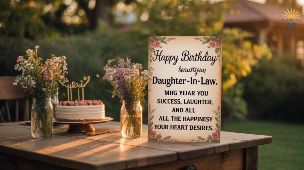 Birthday Wishes for your Daughter-in-Law