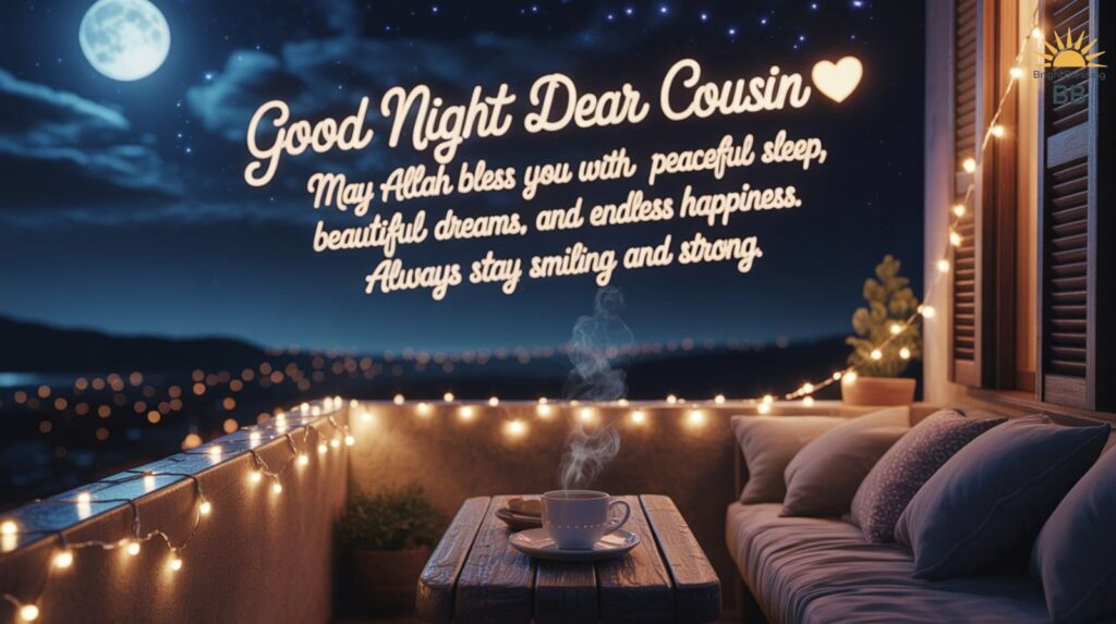 Good Night Wishes for Cousin