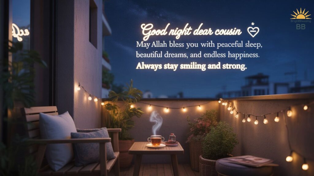 Good Night Wishes for Cousin