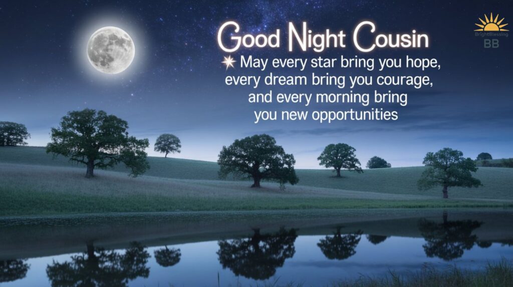 Good Night Wishes for Cousin