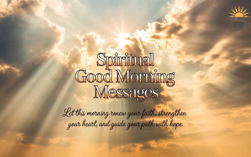 Spiritual Good Morning Messages