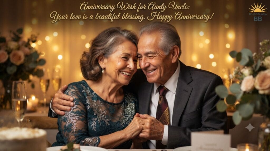 Anniversary Wish for Aunty Uncle
