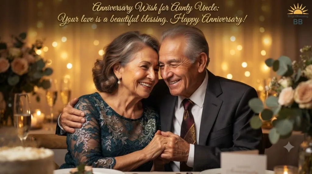 Anniversary Wish for Aunty Uncle