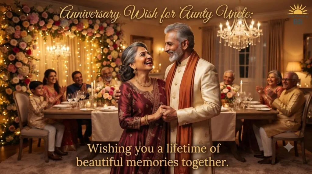 Anniversary Wish for Aunty Uncle