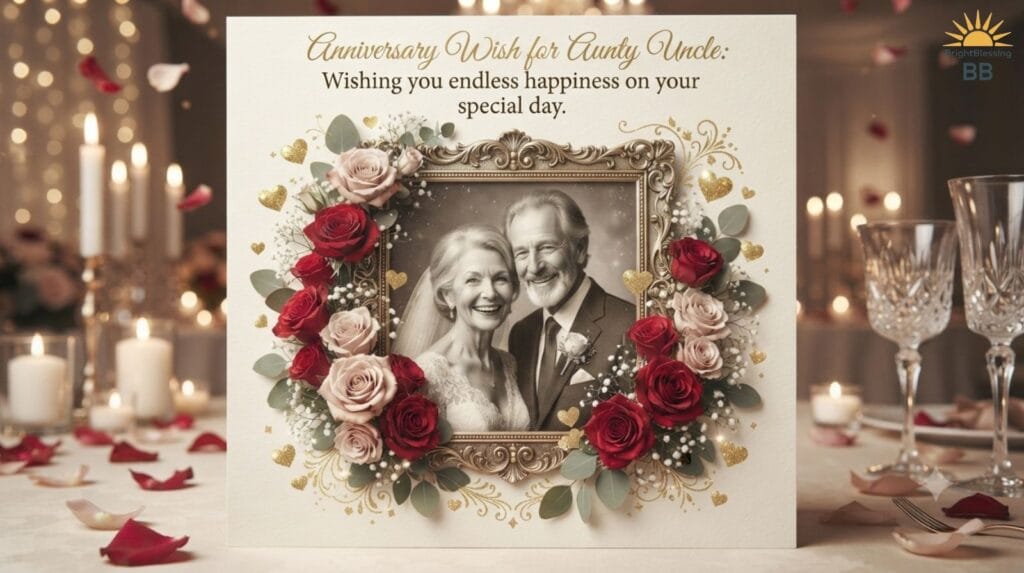 Anniversary Wish for Aunty Uncle