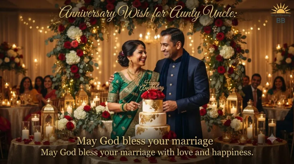 Anniversary Wish for Aunty Uncle