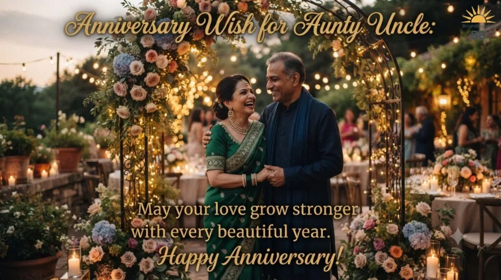 Anniversary Wish for Aunty Uncle
