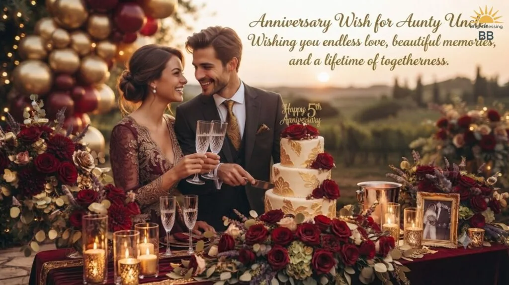 Anniversary Wish for Aunty Uncle