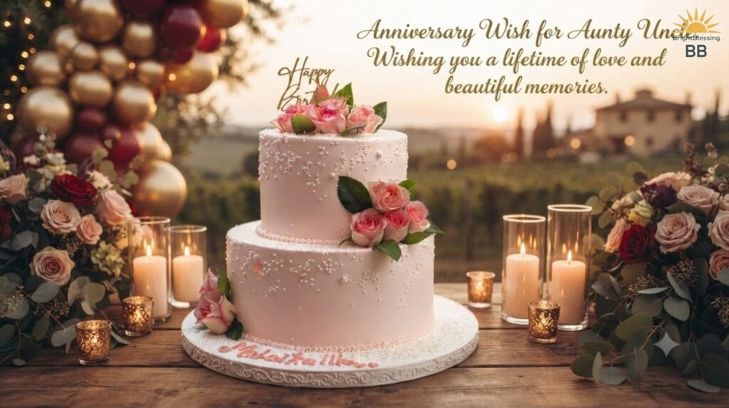 Anniversary Wish for Aunty Uncle