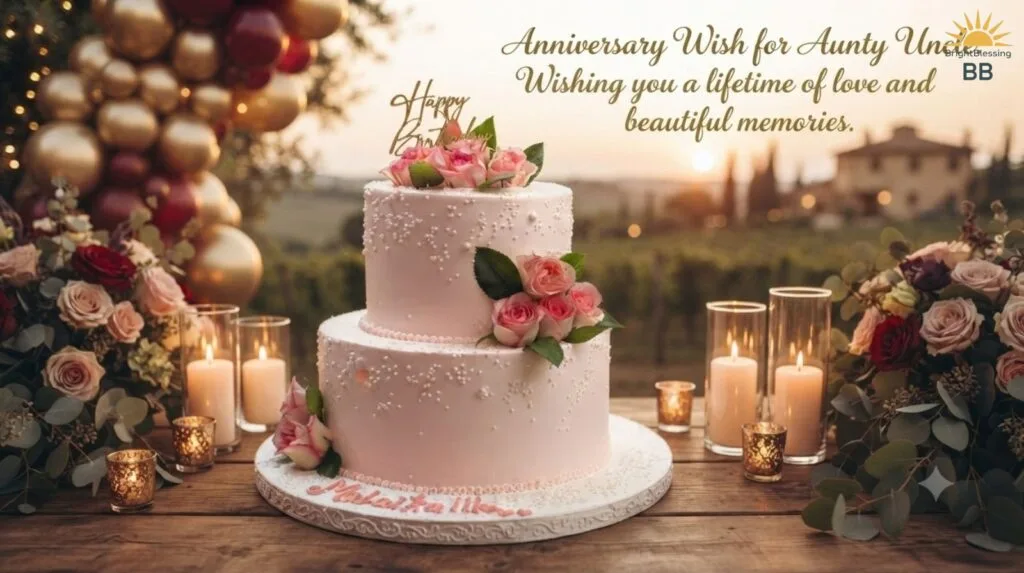 Anniversary Wish for Aunty Uncle