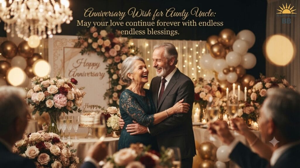 Anniversary Wish for Aunty Uncle