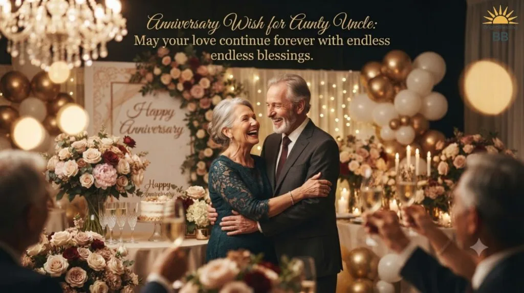 Anniversary Wish for Aunty Uncle
