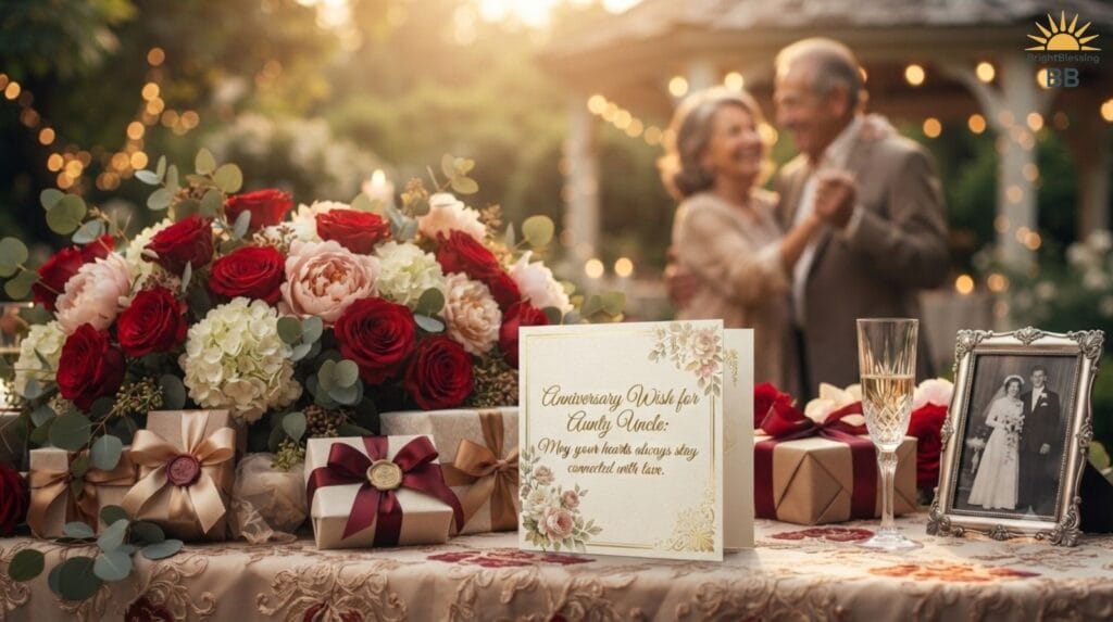 Anniversary Wish for Aunty Uncle