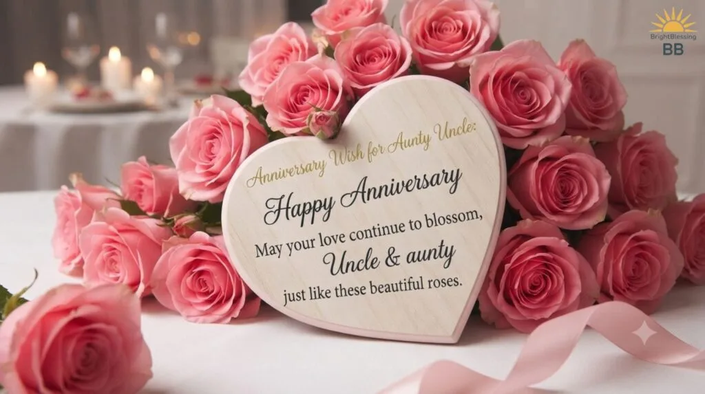 Anniversary Wish for Aunty Uncle