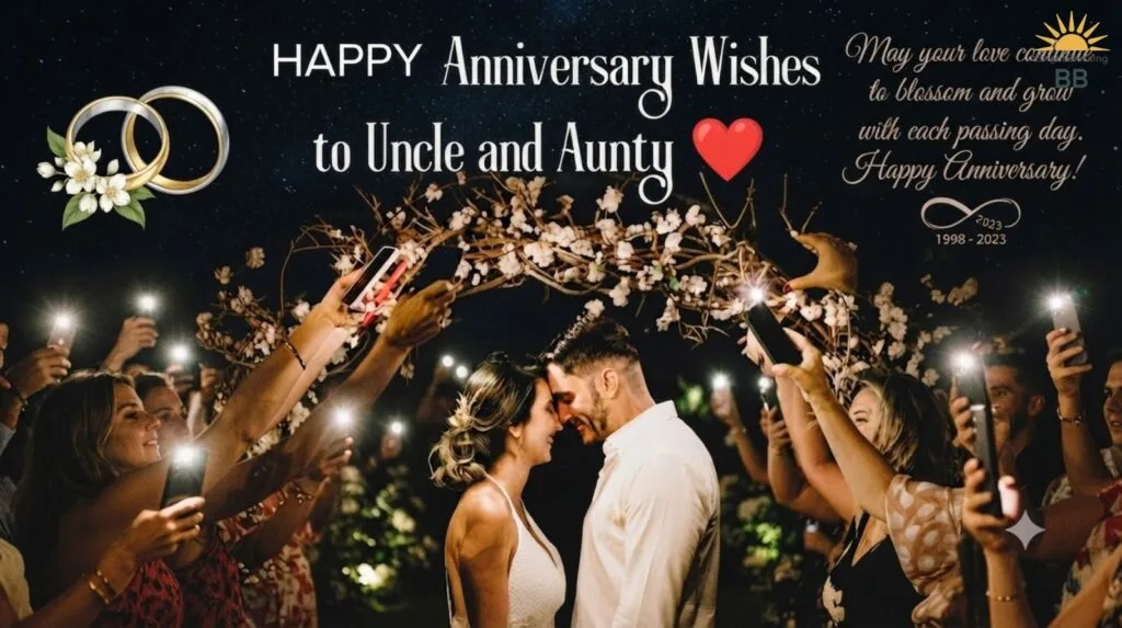 Anniversary Wish for Aunty Uncle