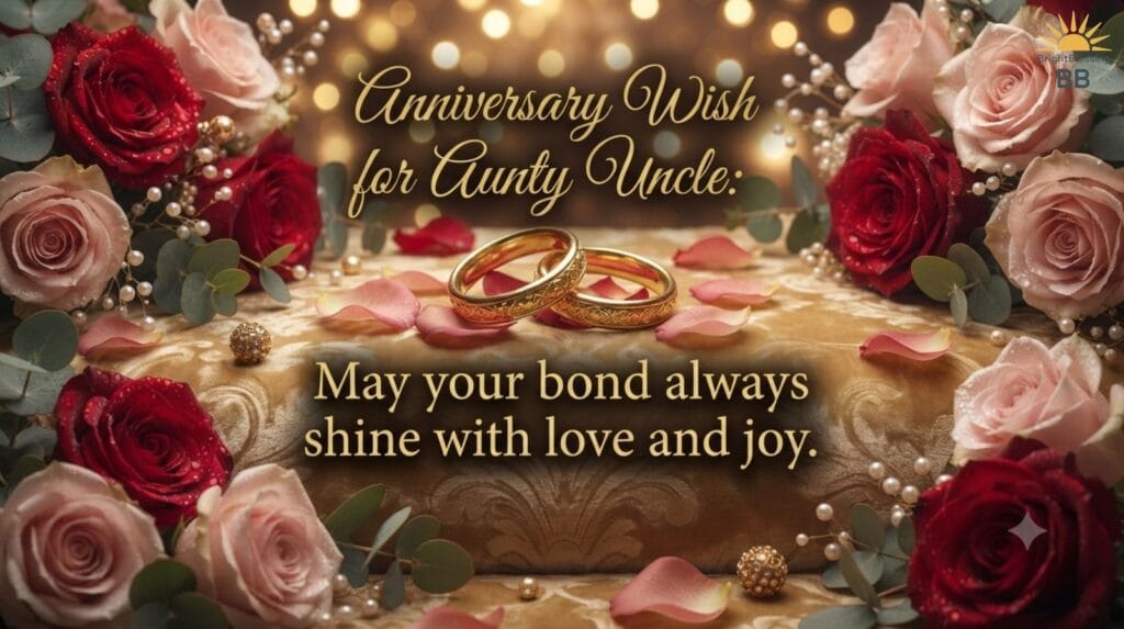Anniversary Wish for Aunty Uncle