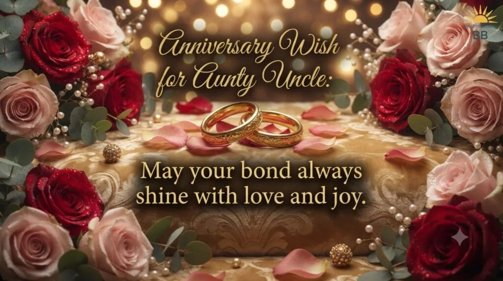 Anniversary Wish for Aunty Uncle